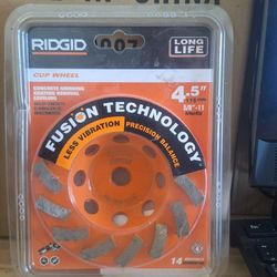 Ridgid 
4.5" turbo cup wheel