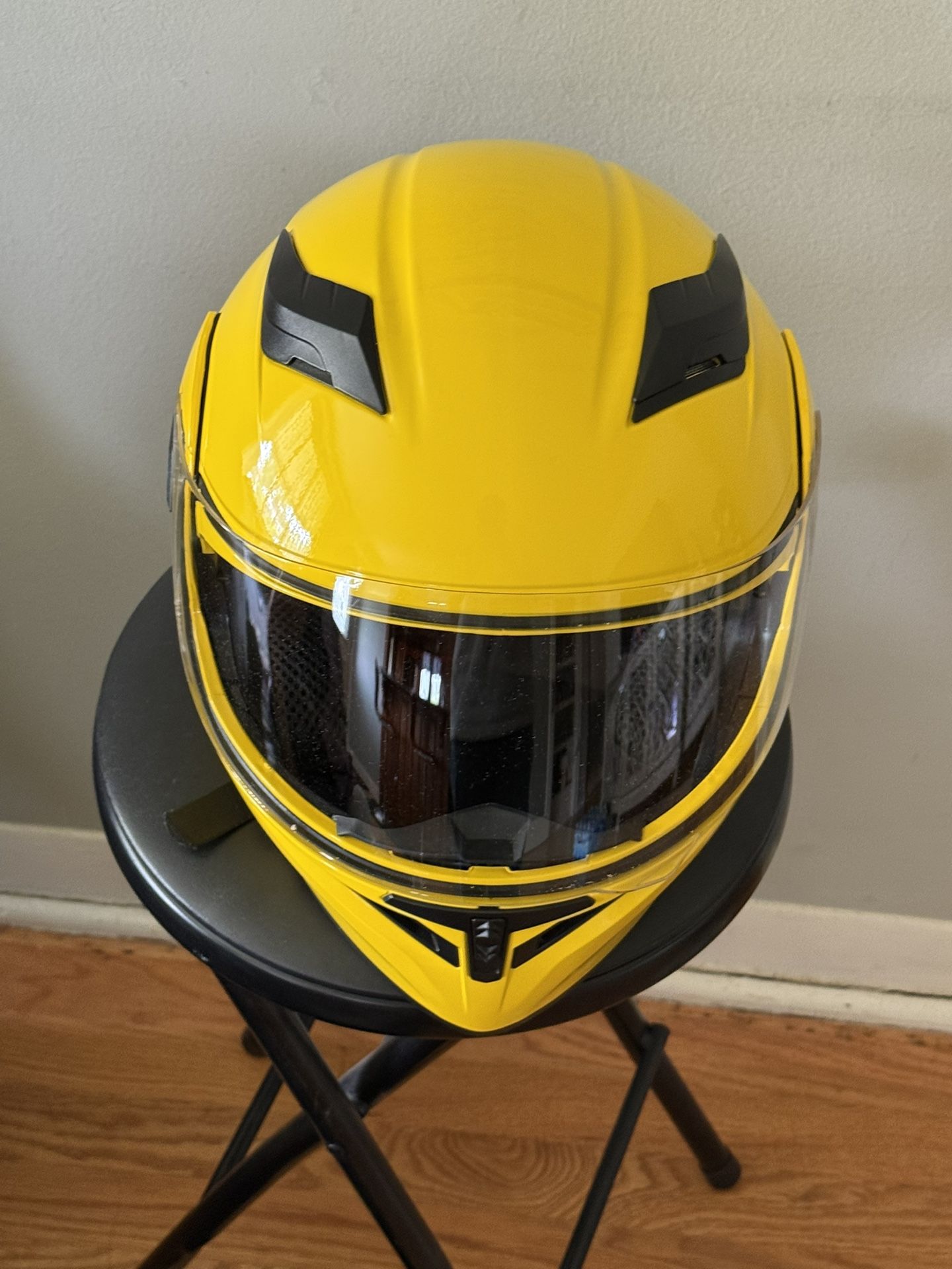 ILM-902 Yellow Motorcycle Helmet