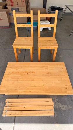 Wooden Table and Chairs Set