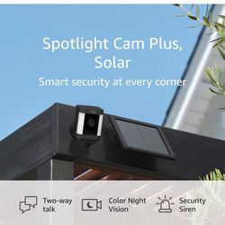 3 Ring Spotlight Cam PLUS Solar Security Cameras 