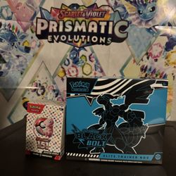 Pokemon 151 Bundle And Black Bolt ETB