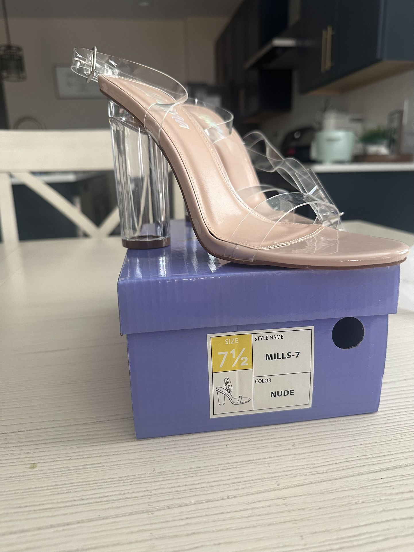 Clear Nude Heels