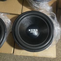 New 15” Kong Audio 2000w Max Power Car Subwoofer $170 Each 