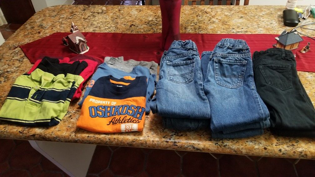 Boys jeans and shirts