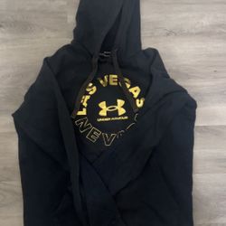 Black And Gold Under Armor Hoodie (medium)