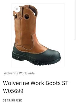 Wolverine water proof boots  ., 10.5