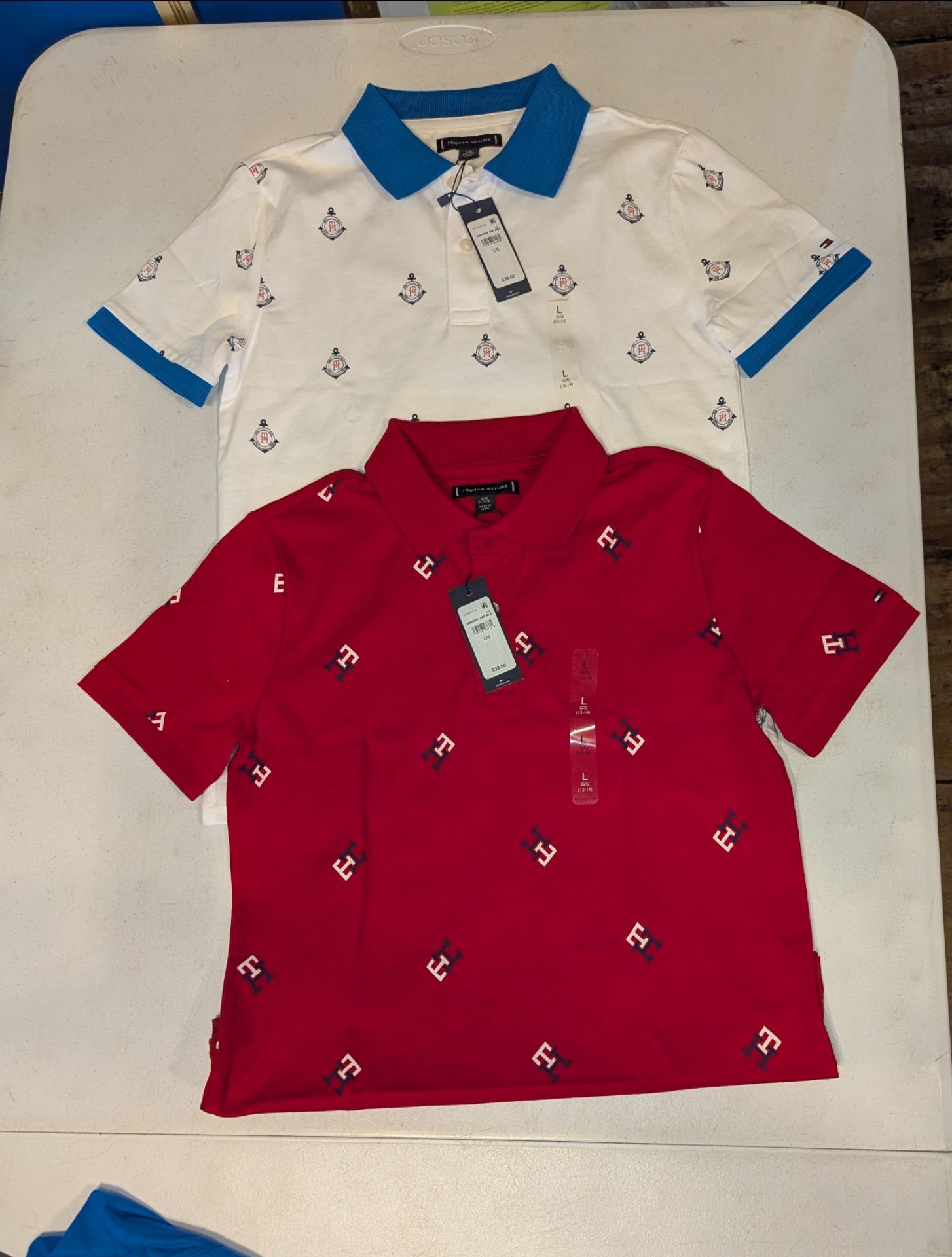 New Tommy Hilfiger boys short sleeve shirts size 12-14