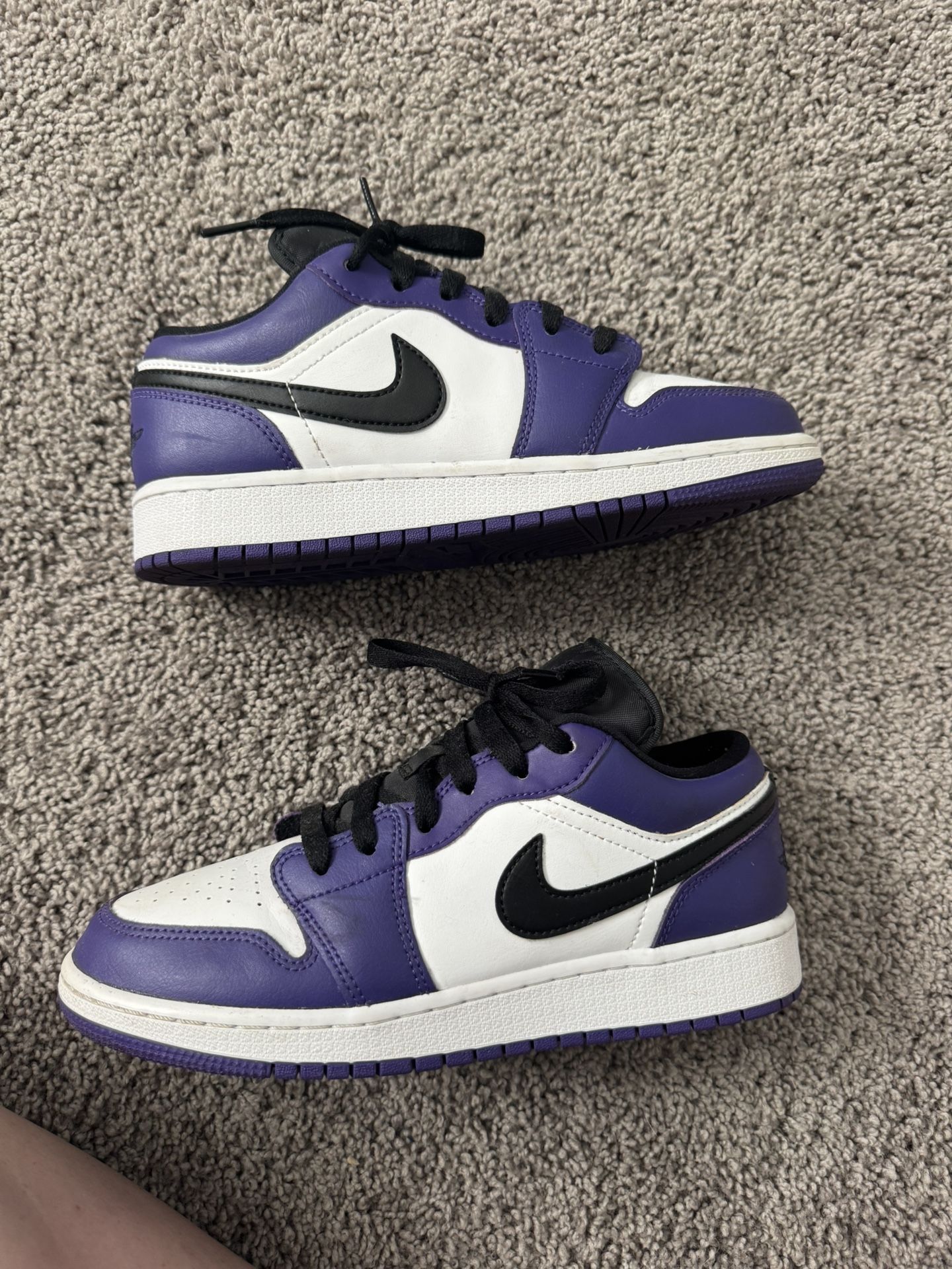 Air Jordan 1 Low GS 'Court Purple' 6Y
