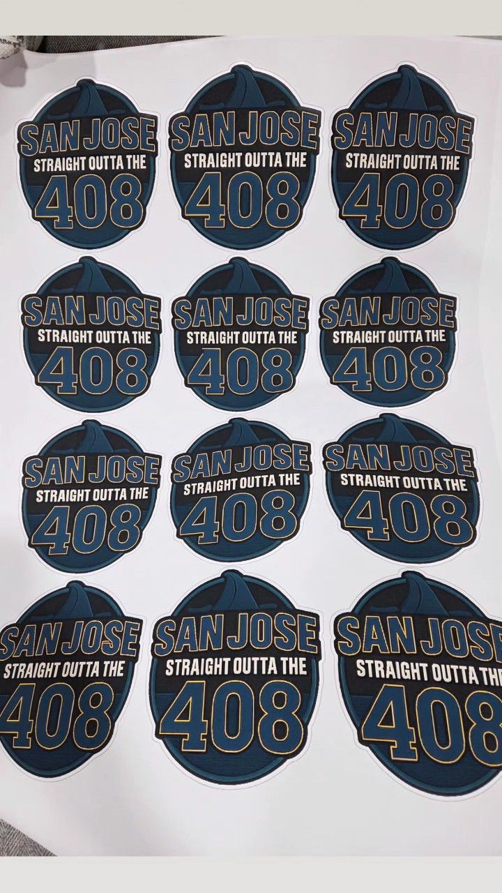 San Jose “Straight Outta the 408” Stickers – Premium Vinyl 4x4 in 🔥