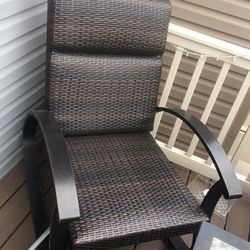 Berkley Jensen Padded Wicker Rocking Chair