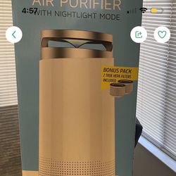 Cool Living Air Purifier With Nightlight Mode