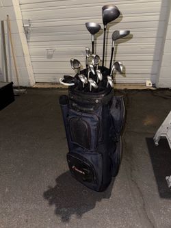 Complete Beginner Golf Club Starter Set - Toski Steel Irons, Adams Woods, Putter & Bag