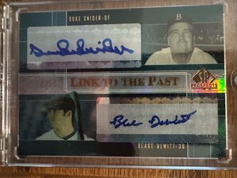 SP Prospects Link to the Past Dual Auto Duke Snider Blake DeWitt