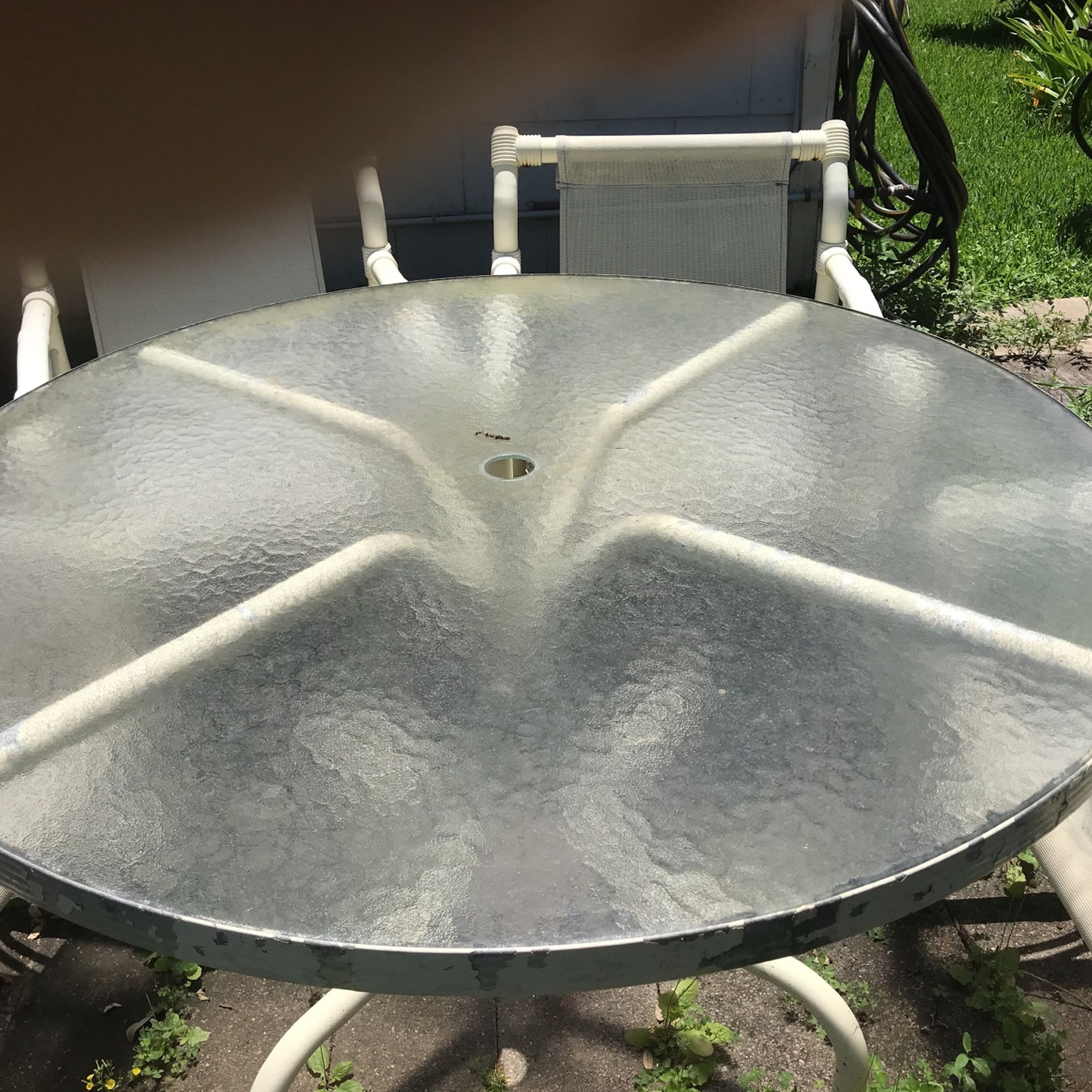Patio Glass Table And 4 Chairs for Sale in Houston, TX OfferUp