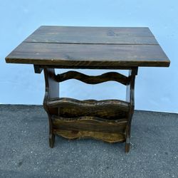 Wooden Magazine Rack  End Table/Side Table 20”