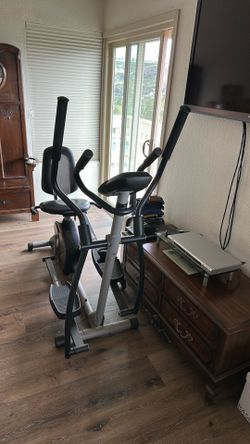 Elliptical and bike combo