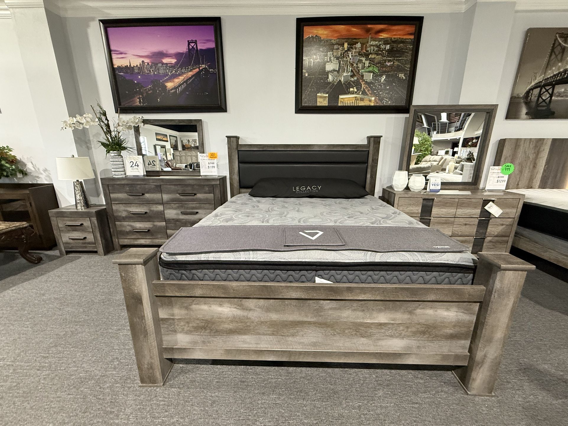 4 Pc King Bedroom Set Free Mattress