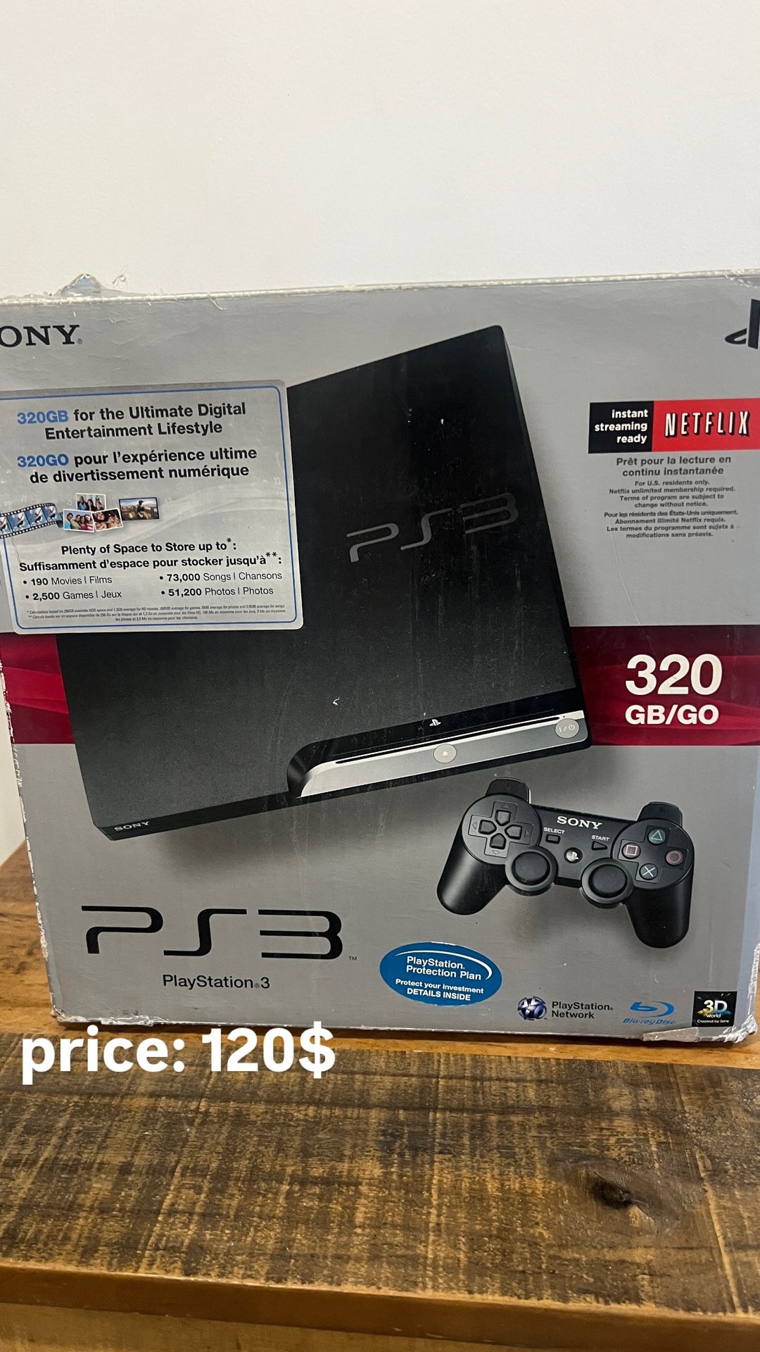 PS3 320 GB W/ New Controller