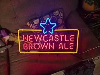 Newcastle Brown Ale Neon Sign Working