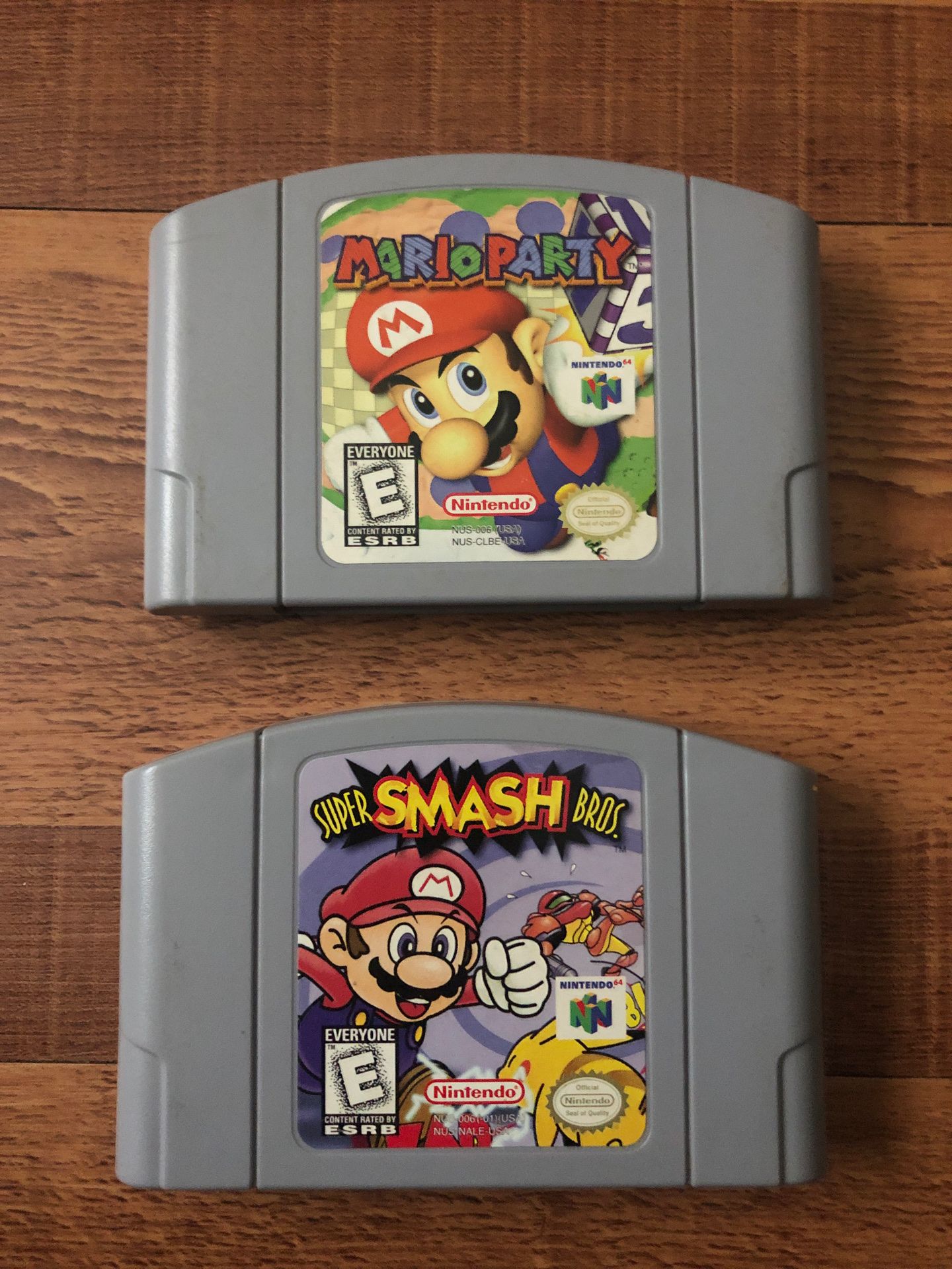 Super smash bros , Mario party for 64