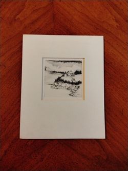 Charcoal Drawing Virginia Miller Signed Art