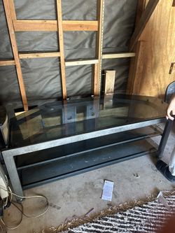 Glass Table Tv Stand Ready To Go!