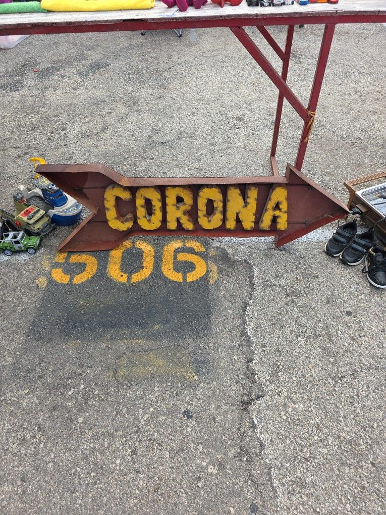 Corona Metal Sign
