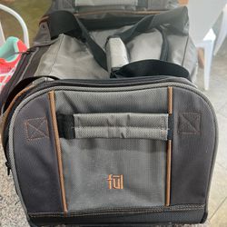 Famous designer, travel bag, with handle, NEW, invincible Ballistic nylon, $59 