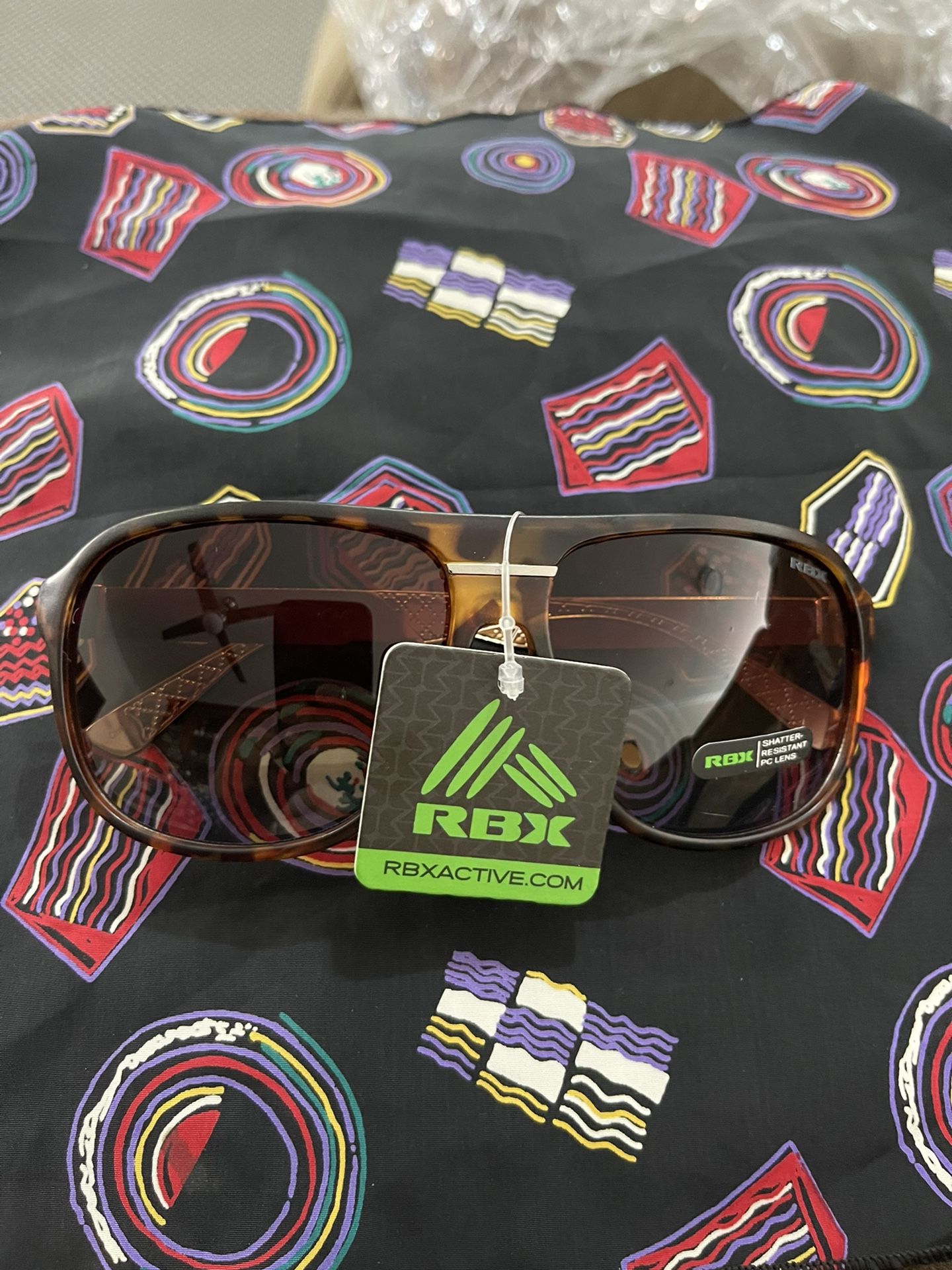 RBX sunglasses, Shatterproof lenses, metal frame. NEW