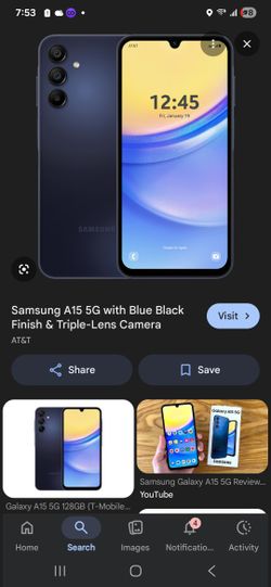 Samsung A15 Atnt