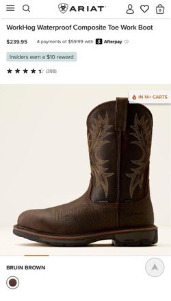 Ariat workhog waterproof boots