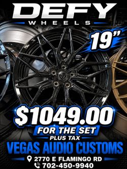 NEW 19" DEFY WHEELS !! GLOSS BLACK RIMS