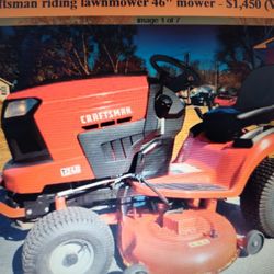 Craftsman Riding Lawnmower 46" Mower