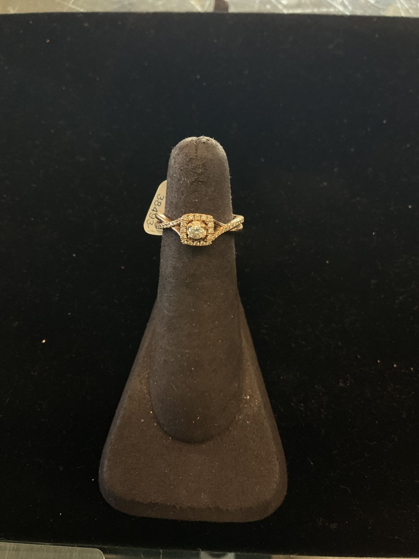 10k Rose Gold Engagement Ring 38493-1