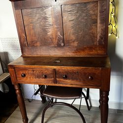 Vintage Cabinet With Desk