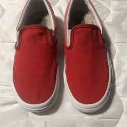 Custom Vans Slip Ons Size 7.5 Women’s Up cycled 