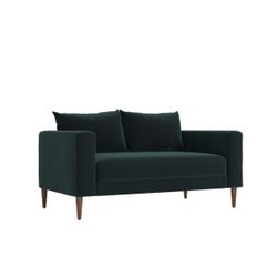 Sabai Green Loveseat & Ottoman