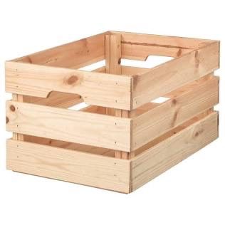 Wood Crate Ikea Knagglig