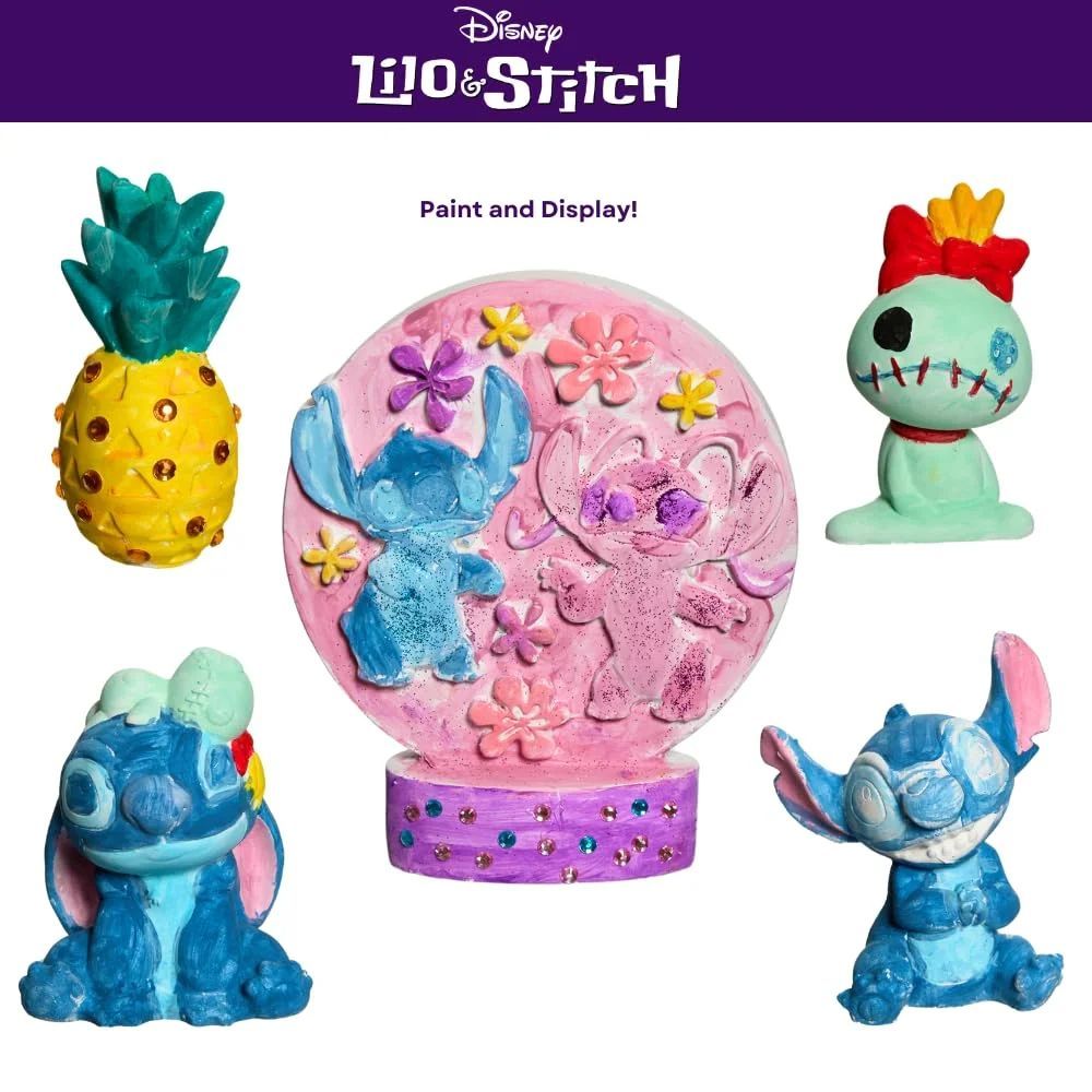 Innovative Designs Disney Stitch DIY Paint Your Own Figurines Arts and Crafts Set for Kids