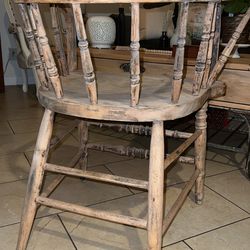 Antique Chair Super Old Vintage Smokers chair Wood Material