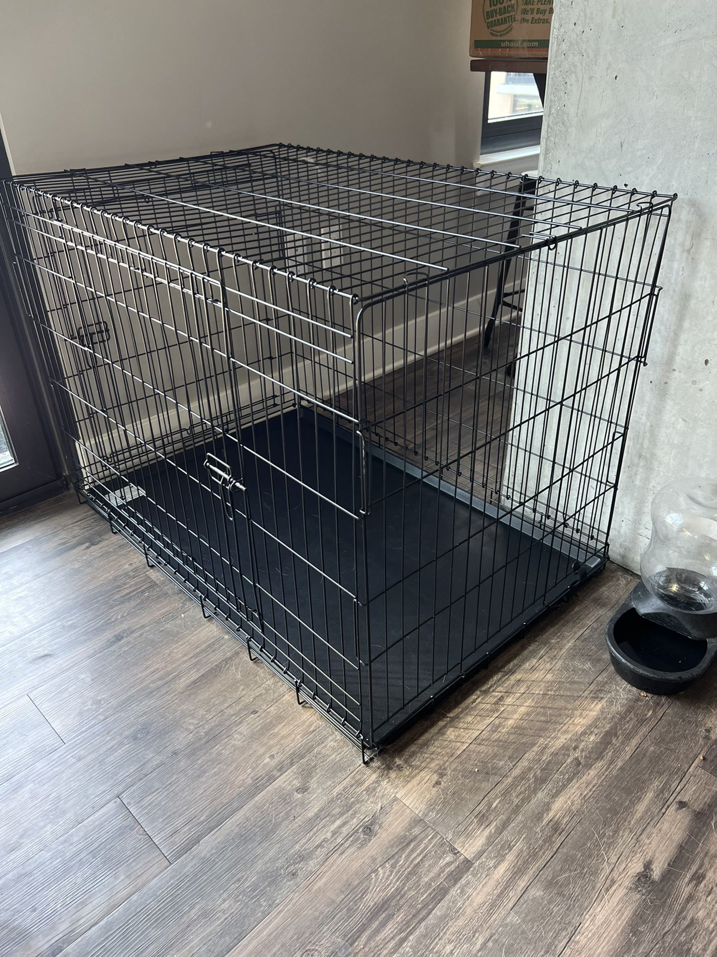 X-Large Dog Crate “42 With Double Door (Foldable)