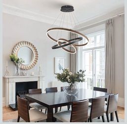 Modern 3-Ring LED Chandelier