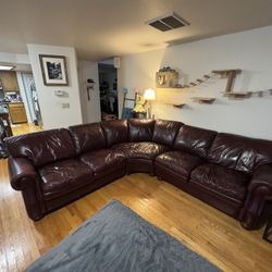 Free Leather Sectional Couch 