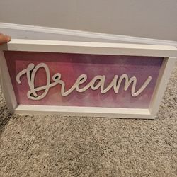 DREAM signs For a Kid's Room