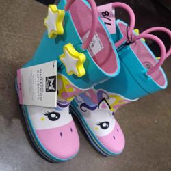 Member's Mark Toddler Unicorn Waterproof Rain Boots Size 7/8