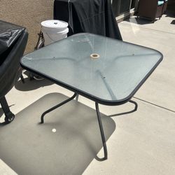 Outdoor Glass Table