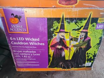 2 witches 6tf led Halloween props