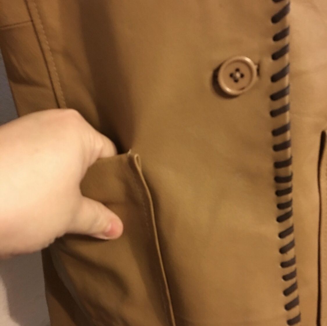 Metro Style western style leather jacket NWOT 8