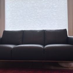 Like New Real Leather Couch For Sale!!