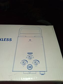 Portable propane tankless water heater